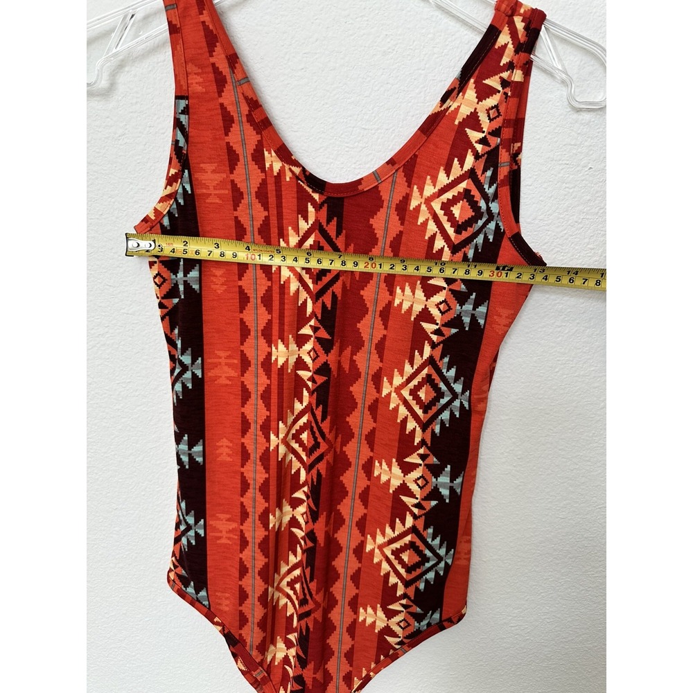 NWT Lucky & Blessed Filly Flair Aztec Print Tank Top Body Suit Size Small - Picture 8 of 8